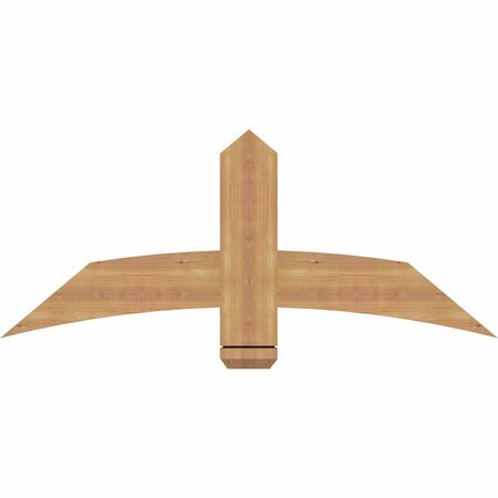 Ekena Millwork Bellingham Timber Gable Bracket, Western Red Cedar, 48"W x 20"H x 1 1/2"D x 5 1/2"F, 10/12 Pitch GBW048X20X0206BEL00SWR